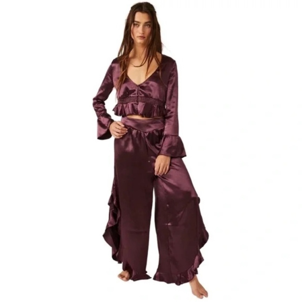 free people intimately sleep 2 piece Chasing Love Sleep Set lounge wear day